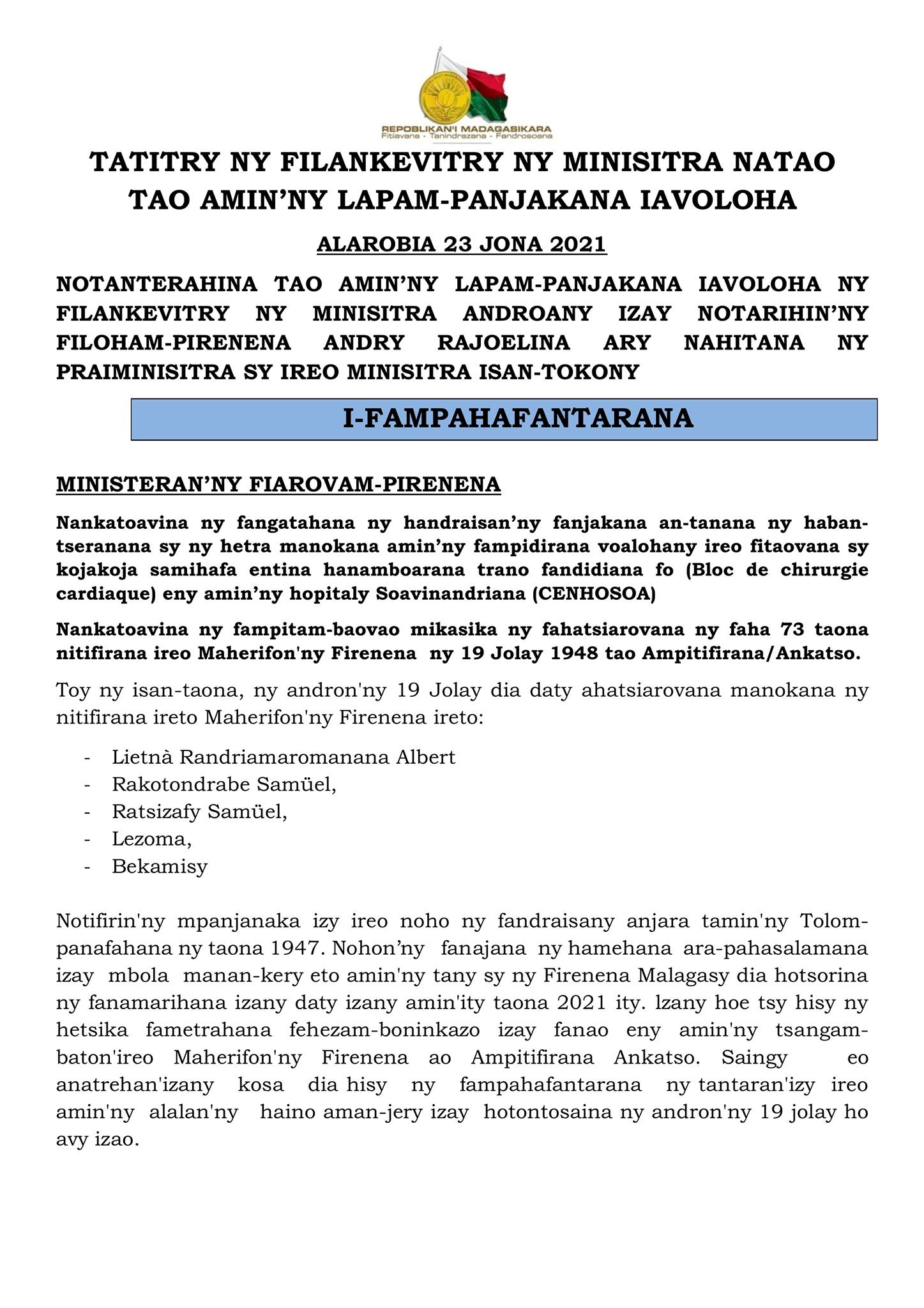 last news